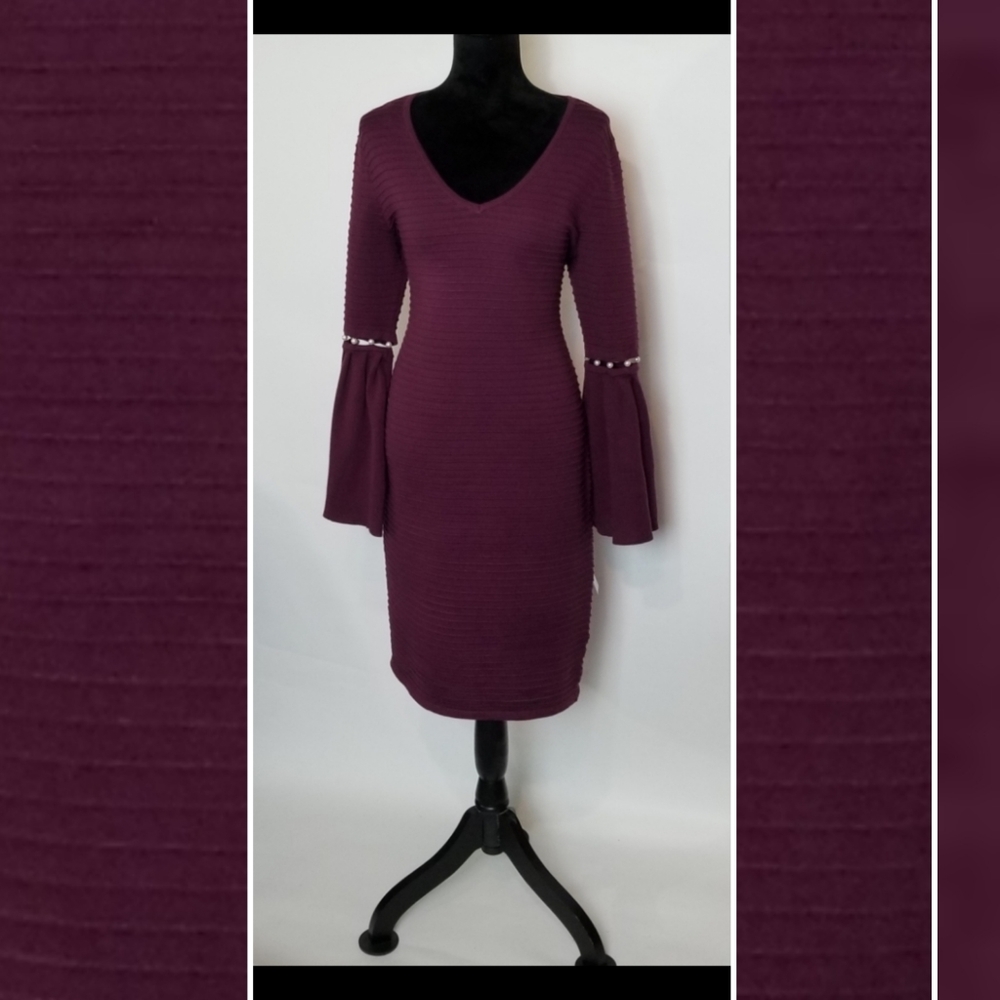 2 for $20 Harlow & Rose Bell Sleeve Dress - Picture 2 of 8